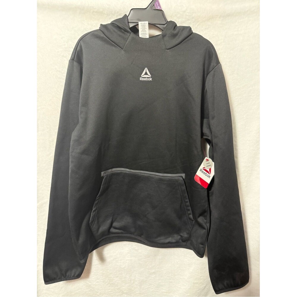 Reebok Black Hoodie with Small Chest Logo